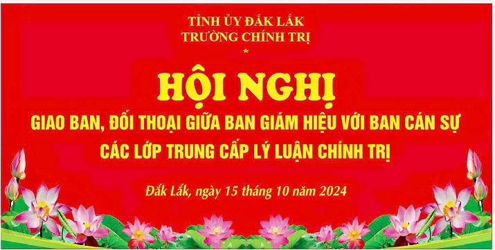 Trường Chính trị Tỉnh Đắk Lắk tổ chức Đối thoại với học viên các lớp Trung cấp lý luận chính trị.