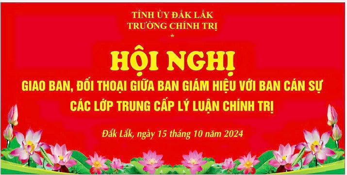 Trường Chính trị Tỉnh Đắk Lắk tổ chức Đối thoại với học viên các lớp Trung cấp lý luận chính trị.